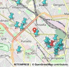 Mappa Via Cenisio, 20149 Milano MI, Italia (1.2965)