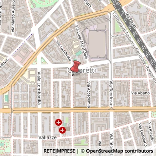 Mappa Via Andrea Maria Ampère, 122, 20131 Milano, Milano (Lombardia)