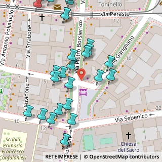 Mappa Via Pietro Borsieri, 20159 Milano MI, Italia (0.05556)