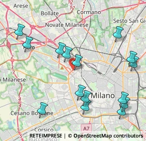 Mappa Via Ignazio Gardella, 20149 Milano MI, Italia (4.796)
