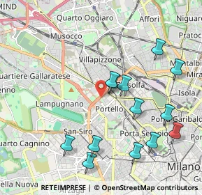 Mappa Via Ignazio Gardella, 20149 Milano MI, Italia (2.15077)