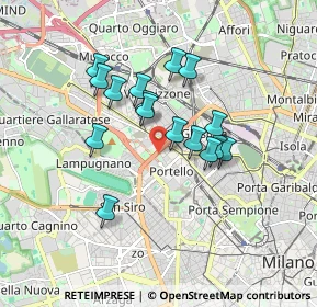 Mappa Via Ignazio Gardella, 20149 Milano MI, Italia (1.40938)
