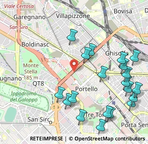 Mappa Via Ignazio Gardella, 20149 Milano MI, Italia (1.2415)