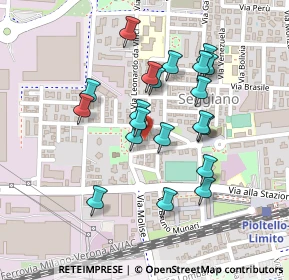 Mappa Via Cardinal Ferrari, 20096 Pioltello MI, Italia (0.199)