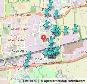 Mappa Via Cardinal Ferrari, 20096 Pioltello MI, Italia (0.8365)