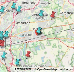 Mappa Via Cardinal Ferrari, 20096 Pioltello MI, Italia (6.1835)