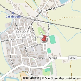 Mappa Via Giuseppe Verdi,  1, 28060 Casaleggio Novara, Novara (Piemonte)