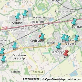 Mappa Via Rogerio da Sedriano, 20018 Sedriano MI, Italia (2.96833)