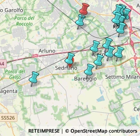 Mappa Via Rogerio da Sedriano, 20018 Sedriano MI, Italia (5.14889)