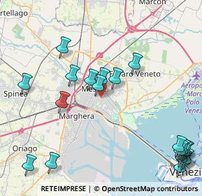 Mappa Via Fornace, 30172 Venezia VE, Italia (5.484)