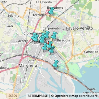 Mappa Via Fornace, 30172 Venezia VE, Italia (1.11818)