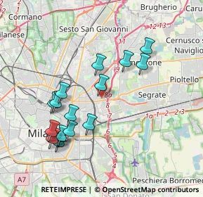 Mappa Via Passo Sella, 20134 Milano MI, Italia (3.77625)