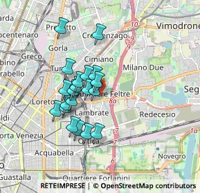 Mappa Via Passo Sella, 20134 Milano MI, Italia (1.403)
