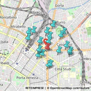 Mappa Via Grazia Deledda, 20127 Milano MI, Italia (0.7385)