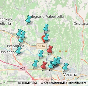 Mappa Via Venezia, 37024 Negrar di Valpolicella VR, Italia (4.08294)