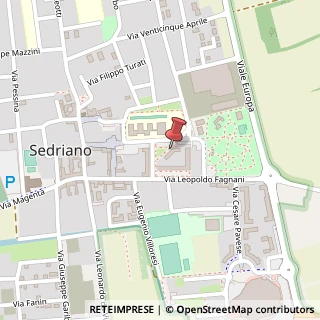 Mappa Via Rogerio da Sedriano, 13, 20018 Sedriano, Milano (Lombardia)