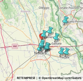 Mappa Via Sempione, 28062 Cameri NO, Italia (5.31167)