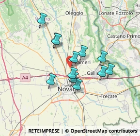 Mappa Via Sempione, 28062 Cameri NO, Italia (5.65083)
