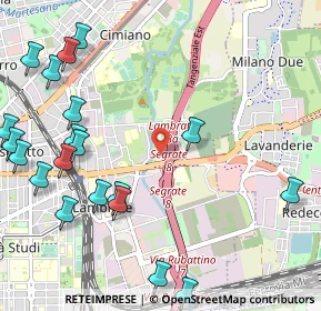 Mappa Via Privata Ofanto, 20134 Milano MI, Italia (1.4175)