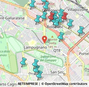 Mappa Via Antonio Sant'Elia, 20151 Milano MI, Italia (1.1805)