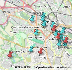 Mappa Via Antonio Sant'Elia, 20151 Milano MI, Italia (2.1705)