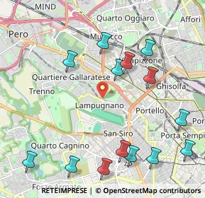 Mappa Via Antonio Sant'Elia, 20151 Milano MI, Italia (2.51)