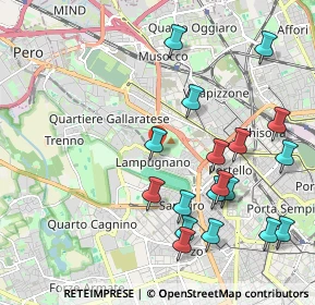 Mappa Via Antonio Sant'Elia, 20151 Milano MI, Italia (2.275)