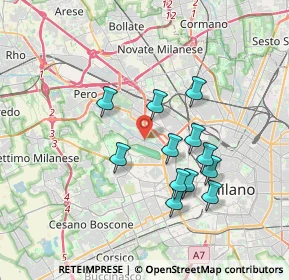 Mappa Via Antonio Sant'Elia, 20151 Milano MI, Italia (3.17667)