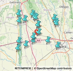 Mappa Via Mandello Vitta, 28060 Casaleggio Novara NO, Italia (6.90158)