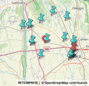 Mappa Via Mandello Vitta, 28060 Casaleggio Novara NO, Italia (8.3045)