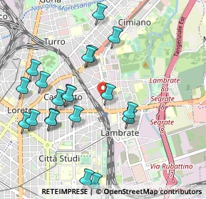 Mappa Via Ronchi, 20132 Milano MI, Italia (1.086)