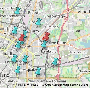 Mappa Via Ronchi, 20132 Milano MI, Italia (2.27)