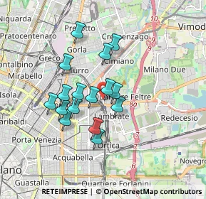 Mappa Via Ronchi, 20132 Milano MI, Italia (1.4125)