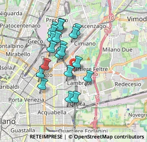 Mappa Via Ronchi, 20132 Milano MI, Italia (1.5275)