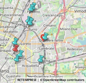 Mappa Via Ronchi, 20132 Milano MI, Italia (2.26636)