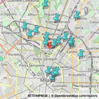 Mappa Via Spalato, 20124 Milano MI, Italia (1.98222)