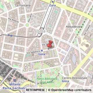 Mappa Via Sebenico, 9, 20124 Milano, Milano (Lombardia)