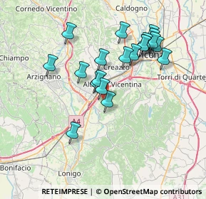 Mappa Via Muraroni, 36040 Brendola VI, Italia (6.9005)