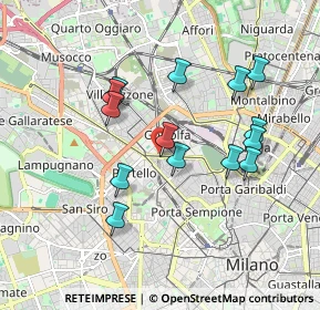 Mappa Piazza Carlo Caneva, 20154 Milano MI, Italia (1.69714)