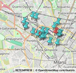 Mappa Piazza Carlo Caneva, 20154 Milano MI, Italia (1.362)