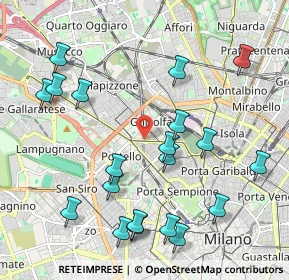 Mappa Piazza Carlo Caneva, 20154 Milano MI, Italia (2.334)