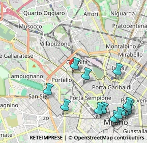 Mappa Piazza Carlo Caneva, 20154 Milano MI, Italia (2.73929)
