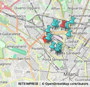 Mappa Piazza Carlo Caneva, 20154 Milano MI, Italia (1.33308)