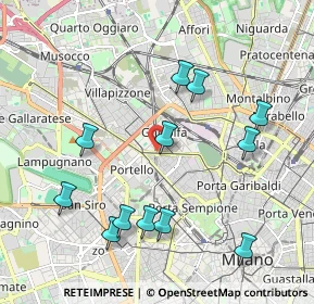 Mappa Piazza Carlo Caneva, 20154 Milano MI, Italia (2.12167)