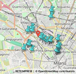 Mappa Piazza Carlo Caneva, 20154 Milano MI, Italia (1.711)