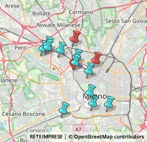 Mappa Piazza Carlo Caneva, 20154 Milano MI, Italia (2.97692)