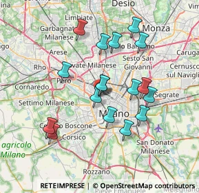 Mappa Piazza Carlo Caneva, 20154 Milano MI, Italia (6.54118)