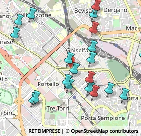 Mappa Piazza Carlo Caneva, 20154 Milano MI, Italia (1.1395)