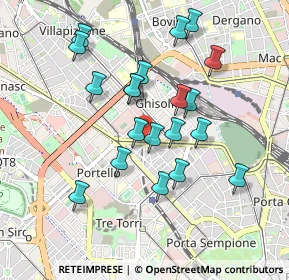 Mappa Piazza Carlo Caneva, 20154 Milano MI, Italia (0.849)