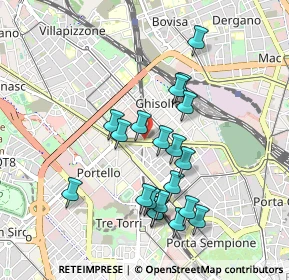 Mappa Piazza Carlo Caneva, 20154 Milano MI, Italia (0.875)